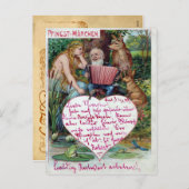 Carte postale vintage Valentine (Devant / Derrière)