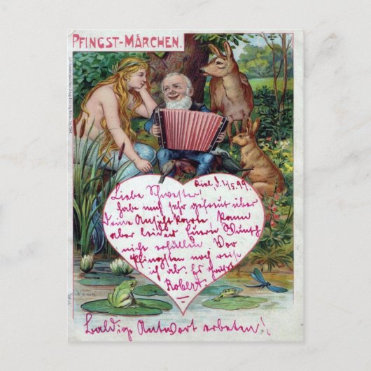 Carte postale vintage Valentine (Devant)