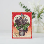 Carte postale vintage Valentine (Debout devant)