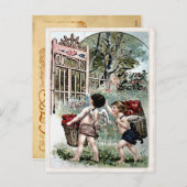 Carte postale vintage Valentine (Devant / Derrière)