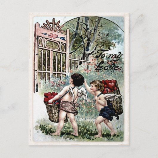 Carte postale vintage Valentine (Devant)