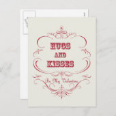 Carte postale vintage Valentine (Devant / Derrière)