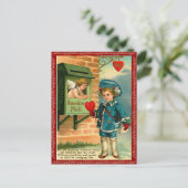 Carte postale vintage Valentine (Debout devant)