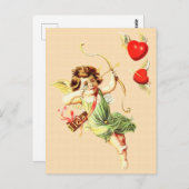 Carte Postale Vintage Valentine Card  (Devant / Derrière)