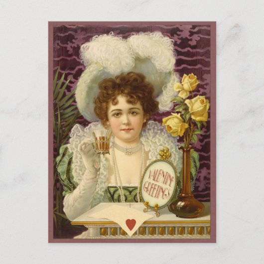 Carte postale vintage Valentine CC0348 (Devant)