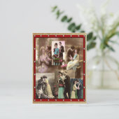 Carte postale vintage Valentine Couples in Love (Debout devant)