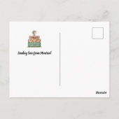 Carte Postale Vintage Valise | Ville personnalisée (Dos)