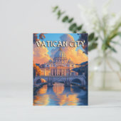 Carte Postale Vintage Vatican City Travel (Debout devant)