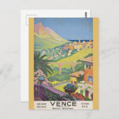 Carte Postale Vintage Vence France Côte d'Azur (Devant / Derrière)