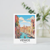 Carte Postale Vintage Venise Italie Voyage (Debout devant)