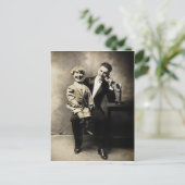 Carte postale vintage Ventriloquiste (Debout devant)
