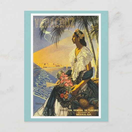 Carte Postale Vintage Veracruz (Devant)