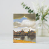 Carte Postale Vintage Vermeer, view of Delft (Debout devant)