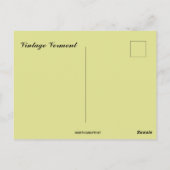 Carte Postale Vintage Vermont Map (Dos)