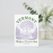 Carte Postale Vintage Vermont Maple Sugar Shack (Debout devant)