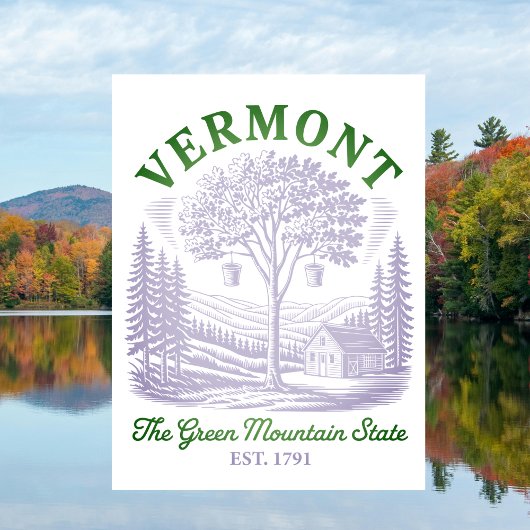 Carte Postale Vintage Vermont Maple Sugar Shack