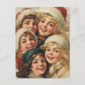 Carte Postale Vintage Victorian Christmas Postcard (Devant)