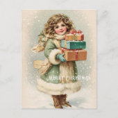 Carte Postale Vintage Victorian Christmas Postcard (Devant)