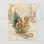 Carte Postale Vintage Victorian Christmas Postcard (Devant)