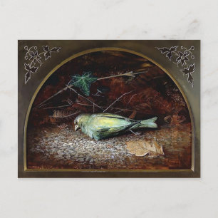 Carte postale vintage Victorian Dead Bird