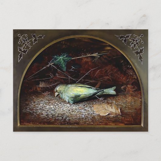 Carte postale vintage Victorian Dead Bird (Devant)