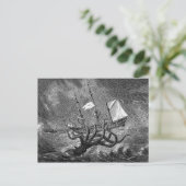 Carte postale vintage Victorian Kraken (Debout devant)