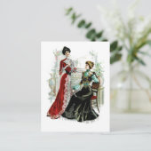 Carte postale vintage Victorian Ladies (Debout devant)
