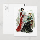 Carte postale vintage Victorian Ladies (Devant / Derrière)