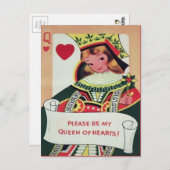 Carte postale vintage Victorian Valentine (Devant / Derrière)