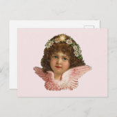CARTE POSTALE VINTAGE VICTORIENNE DE CHERUB (Devant / Derrière)