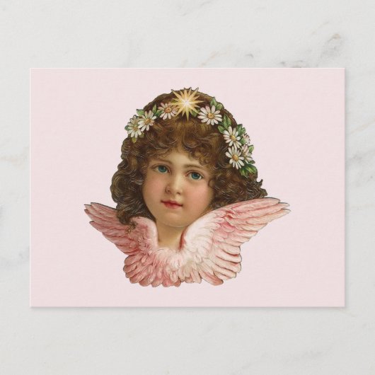 CARTE POSTALE VINTAGE VICTORIENNE DE CHERUB (Devant)