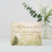 Carte postale vintage victorienne de Noël (Debout devant)