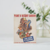 Carte postale vintage Victory Garden (Debout devant)