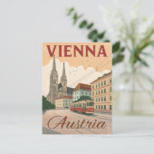 Carte Postale Vintage Vienna Travel (Debout devant)