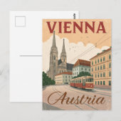 Carte Postale Vintage Vienna Travel (Devant / Derrière)