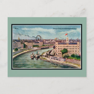 Carte Postale Vintage Vienne Autriche Danube