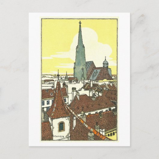 Carte postale vintage Vienne Stefanskirche (Devant)