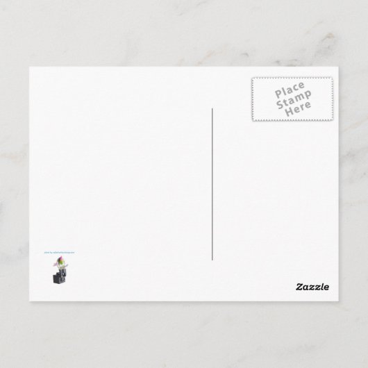 Carte postale vintage vierge (Dos)