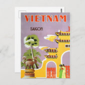 Carte postale Vintage Vietnam de Saigon (Devant / Derrière)