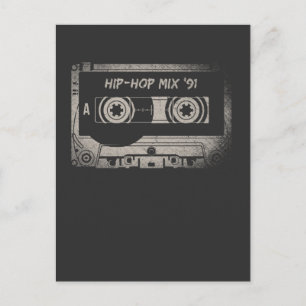 Carte Postale Vintage Vieux Hip Mixtape 91 Music Love