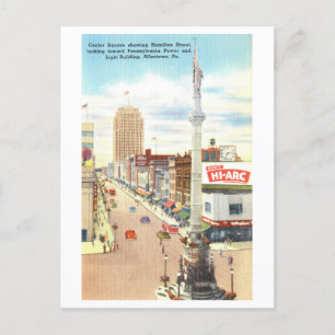 Carte Postale Vintage View of Allentown, Pennsylvanie,