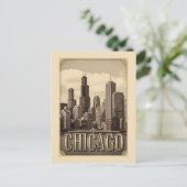 Carte Postale vintage ville de chicago (Debout devant)