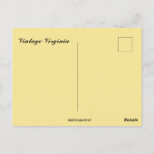 Carte Postale Vintage Virginia Map (Dos)