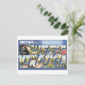 Carte postale vintage Virginie-Occidentale (Debout devant)