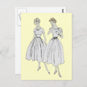 Carte Postale Vintage Vogue (Devant / Derrière)