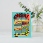 Carte postale Vintage voyage Aberdeen Washington (Debout devant)