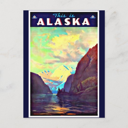Carte postale Vintage voyage-Alaska (Devant)