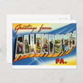 Carte postale Vintage voyage Allentown Pennsylvani (Devant / Derrière)