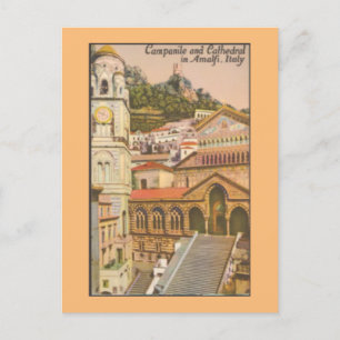 Carte postale Vintage voyage Amalfi, Italie