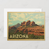 Carte Postale Vintage voyage Arizona Red Rocks (Devant / Derrière)